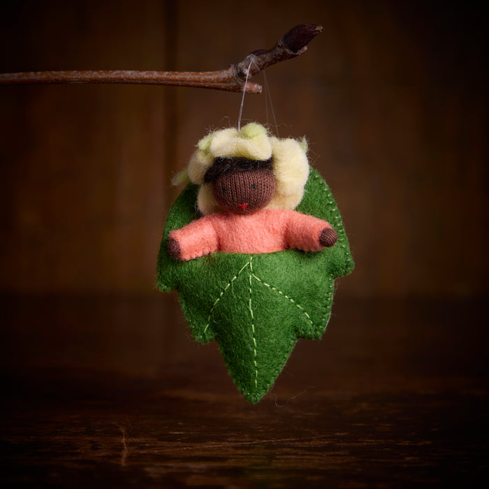 Handmade Wool Bud Baby - Black