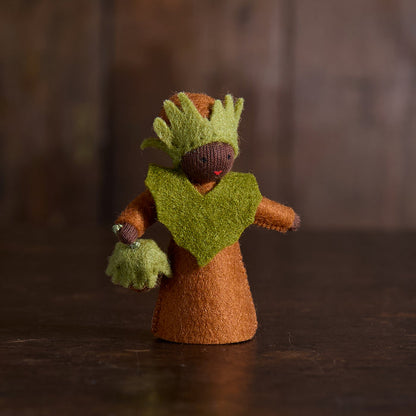 Handmade Wool Fairy - Hazelnut - Black
