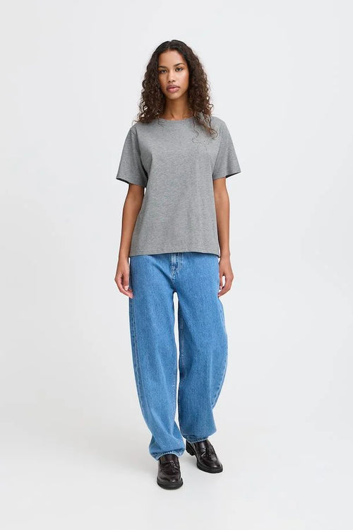 Hanna T-Shirt (Light Grey Melange)