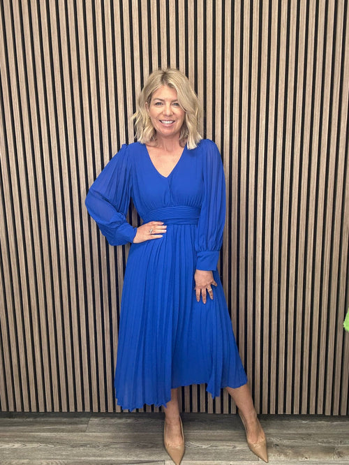 Hannah Midi Dress (Royal Blue)