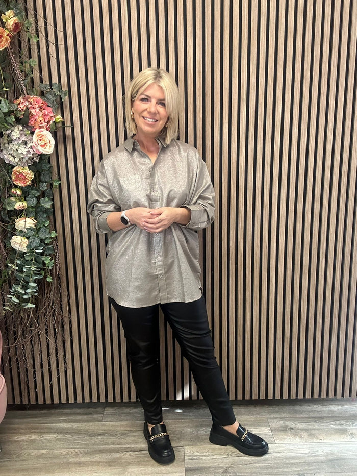 Helena Shirt (Champagne/Silver)