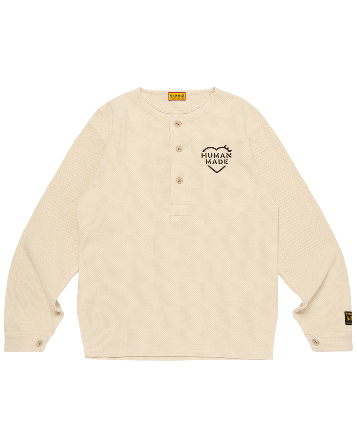 Henley Neck L/S T-Shirt