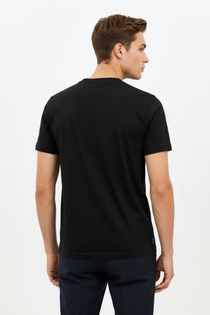 Wam Denim Cromer Black T-shirt – model back view