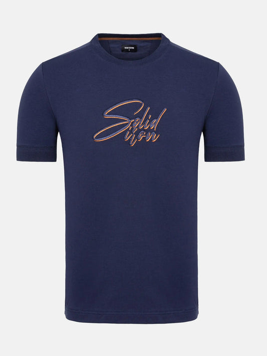 The Devon Navy Tshirt Wam Denim