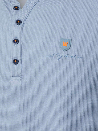 Het Droven blauwe T-shirt