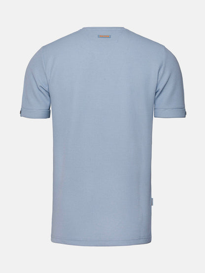 Het Droven blauwe T-shirt