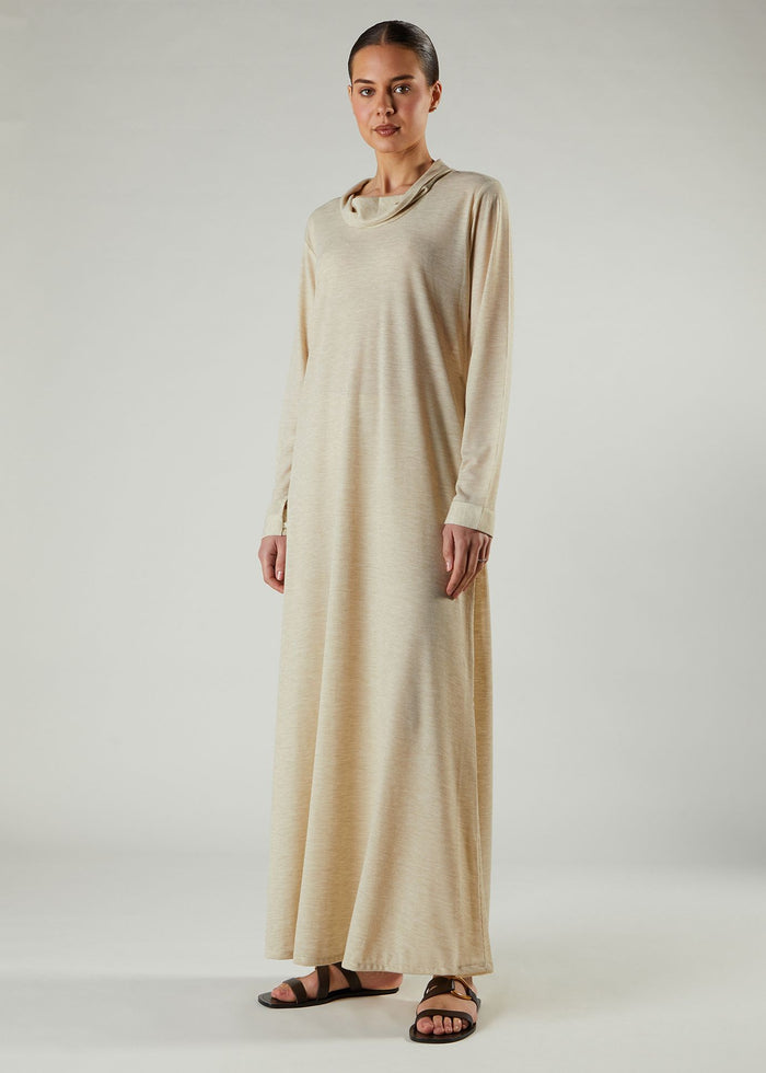 High Neck Knit Abaya