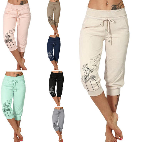 High Waist Lace-Up Cropped Pants for Woman – Flaunt