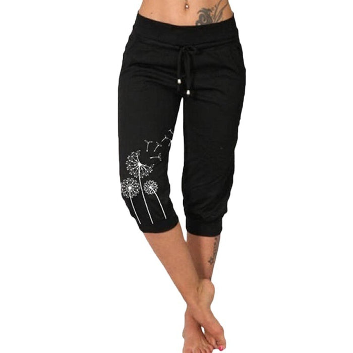 High Waist Lace-Up Cropped Pants for Woman – Flaunt