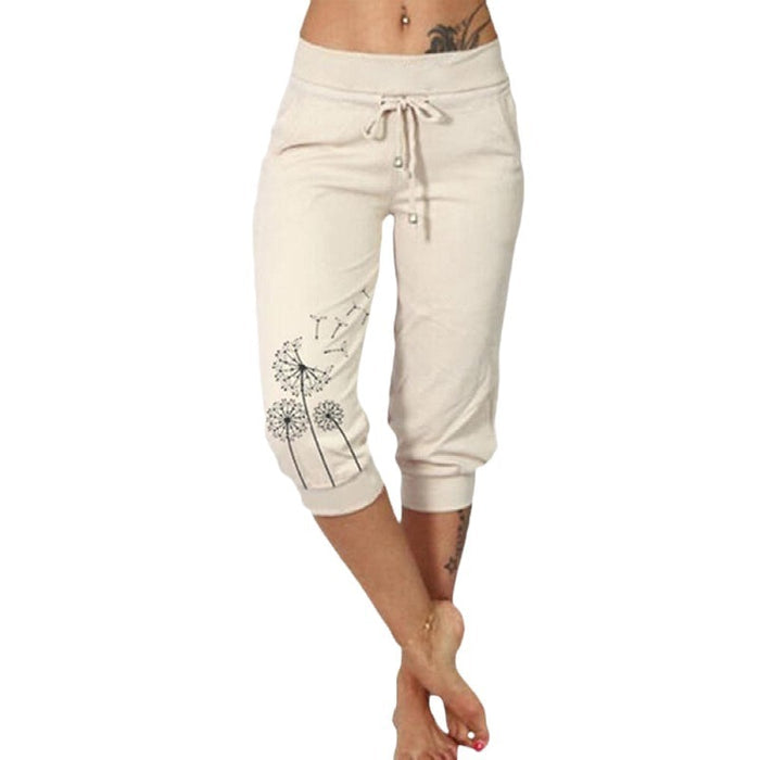 High Waist Lace-Up Cropped Pants for Woman – Flaunt