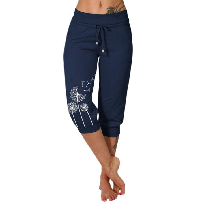 High Waist Lace-Up Cropped Pants for Woman – Flaunt