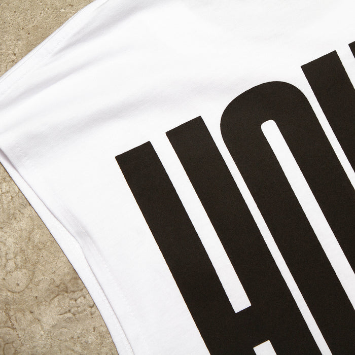 Higher House Front Print - Tank Tshirt - White