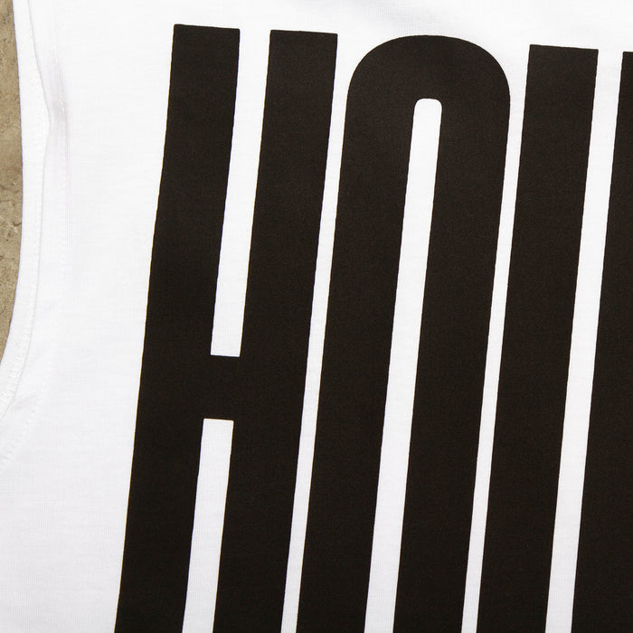 Higher House Front Print - Tank Tshirt - White