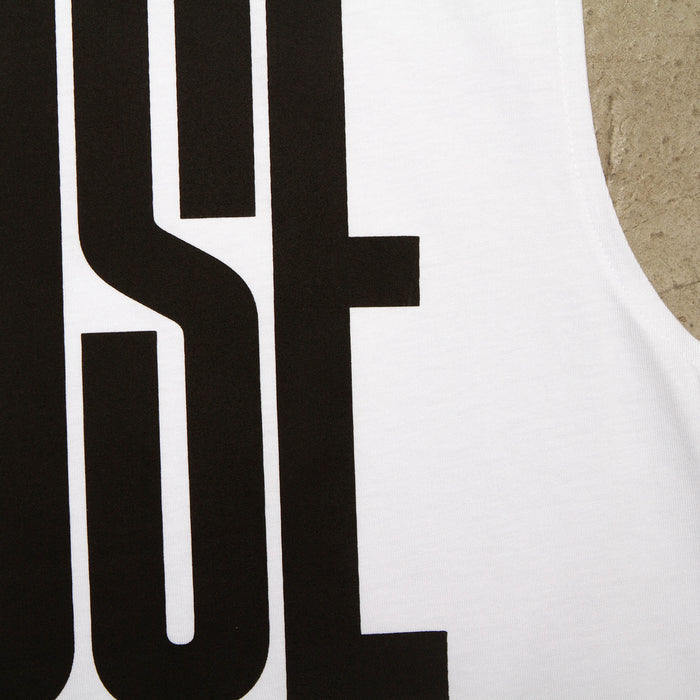Higher House Front Print - Tank Tshirt - White