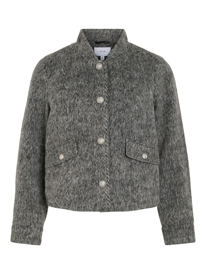 Hilda Short Jacket (Medium Grey/Melange)