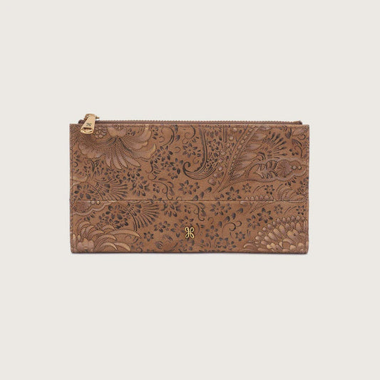 Hobo Jill Large Bifold Wallet in Mink Folklore