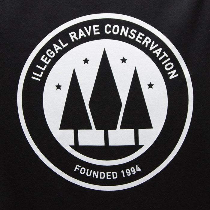 Illegal Rave Conservation Crest T-Shirt ‚Äì Black