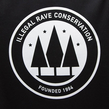 Illegal Rave Conservation Crest T-Shirt ‚Äì Black