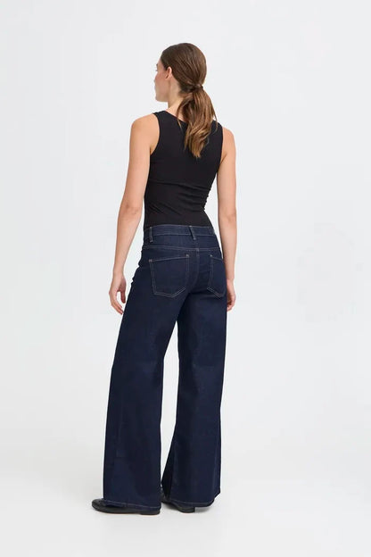 Imogen Wide Leg Jeans (Authentic Blue/Leg 32")