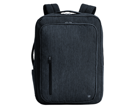 Navy Heather | Front view of Ion Convertible Backpack in Navy Heather