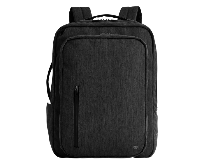 Front view of Ion Convertible Backpack in Black Sky