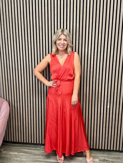 Iride Maxi Dress (Red)