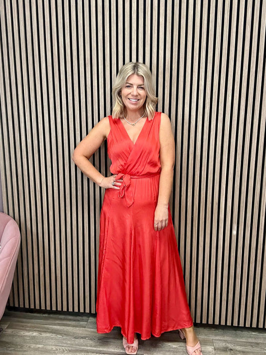 Iride Maxi Dress (Red)