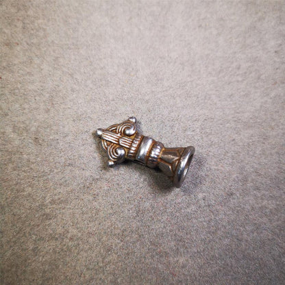 Iron Vajra Bell Amulet Set 1.1" - Tibetan Buddhist amulet, view 8