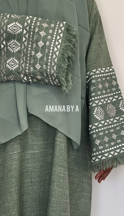 IVY ELAYA NEW | EID | CLOSED | Free hijab + belt | Embroidered arms |