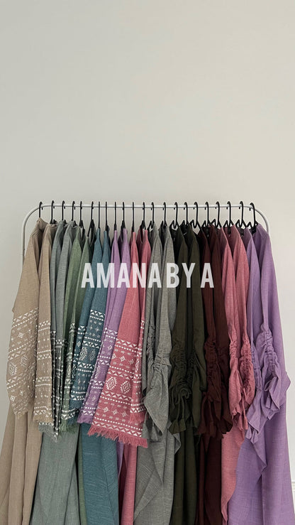 IVY ELAYA NEW | EID | CLOSED | Free hijab + belt | Embroidered arms |