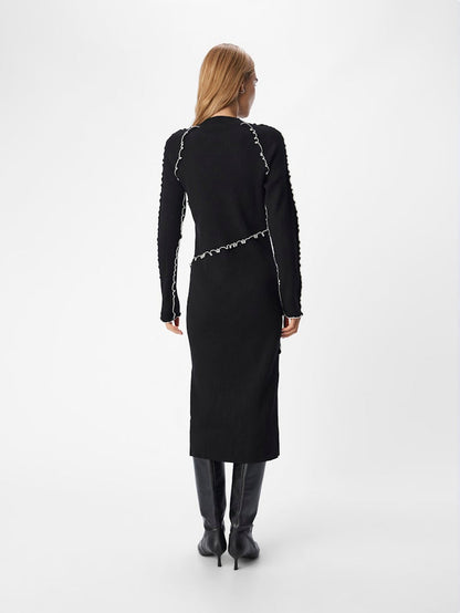 Jane Knit Dress (Black/Cloud Dancer)