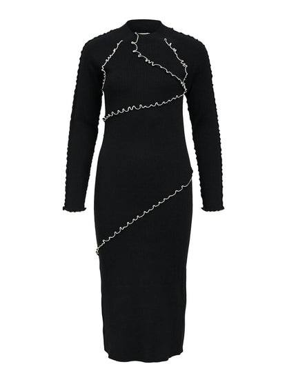 Jane Knit Dress (Black/Cloud Dancer)