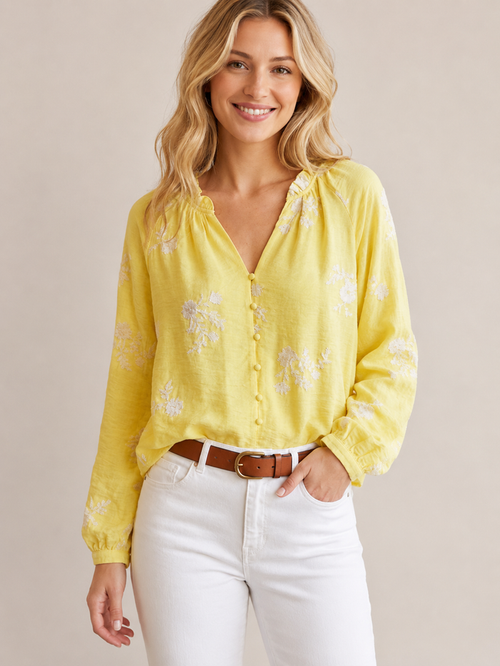 Janice Blouse (Yellow)