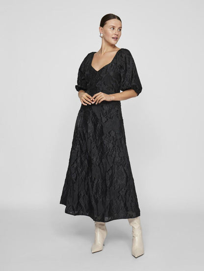 Jasmine Midi Dress (Black)