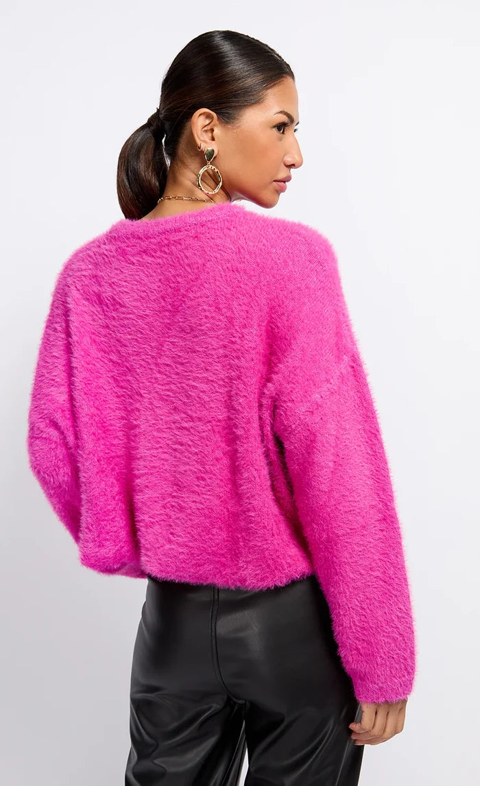 Jessica Knit Jumper (Fuchsia Pink)
