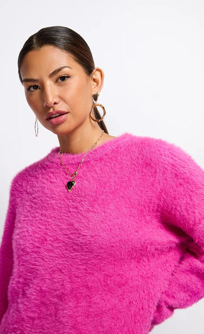 Jessica Knit Jumper (Fuchsia Pink)