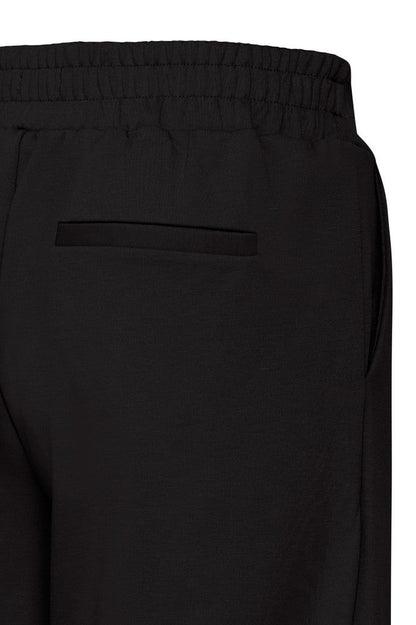 Kate Cropped Wide Leg Pants (Black)