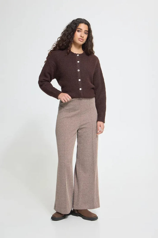 Kate Wide Leg Pants (Java/Almond)