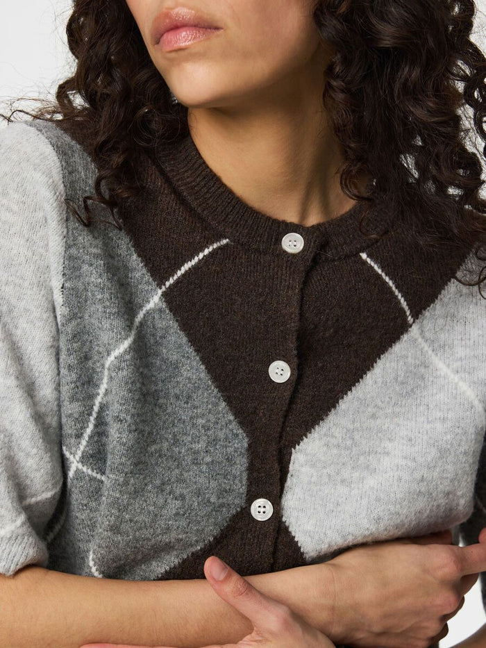 Kaycee Cardigan (Fudge/Grey)