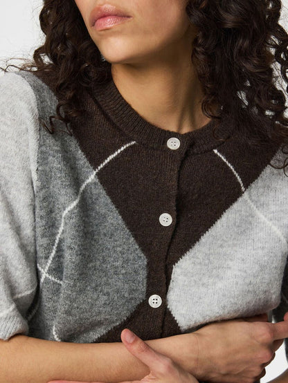 Kaycee Cardigan (Fudge/Grey)