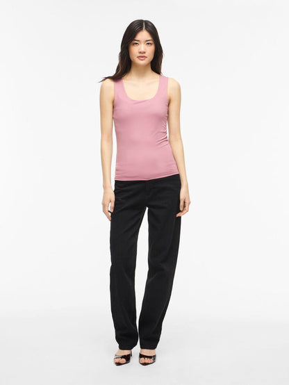 Kennza O-Neck Tank Top (Rose)