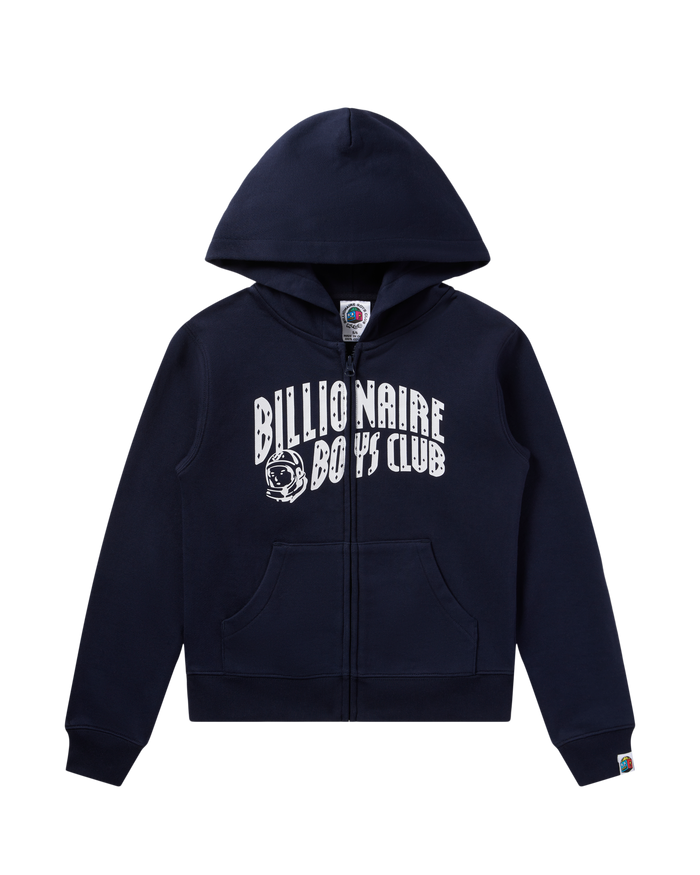 Kids Classic Curve Logo Zip Hoodie