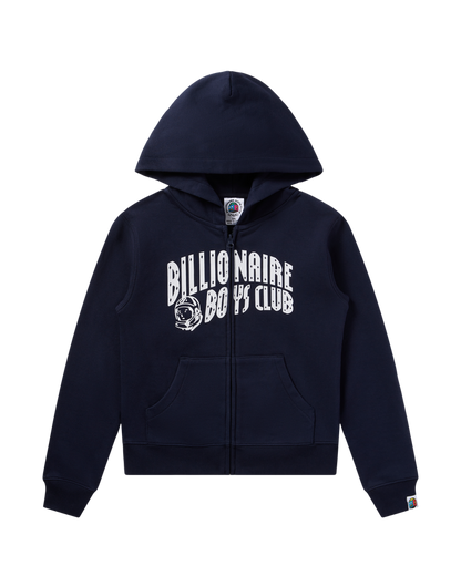 Kids Classic Curve Logo Zip Hoodie