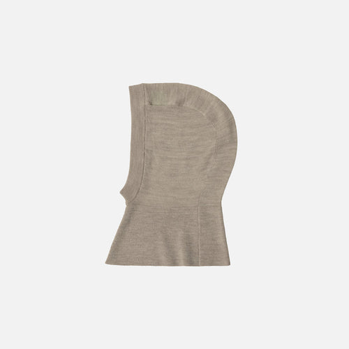 Kids Merino Wool Balaclava - Oat Melange