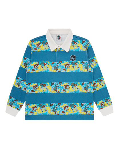 Kids Robot Camo Rugby Top