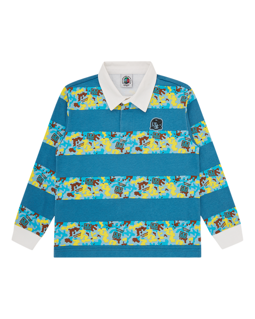Kids Robot Camo Rugby Top