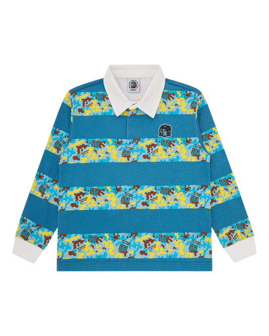 Kids Robot Camo Rugby Top
