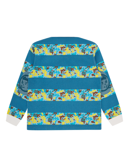 Kids Robot Camo Rugby Top
