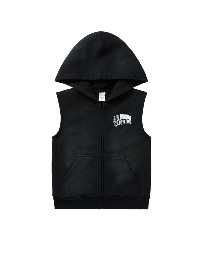 Kids Sleeveless Zip Hoodie
