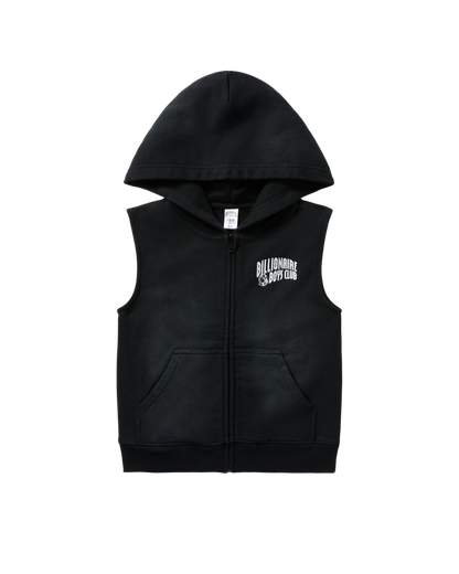 Kids Sleeveless Zip Hoodie